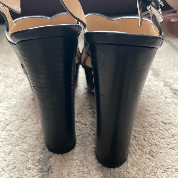 Michael Kors Black Leather Heeled Sandals - Picture 4 of 4